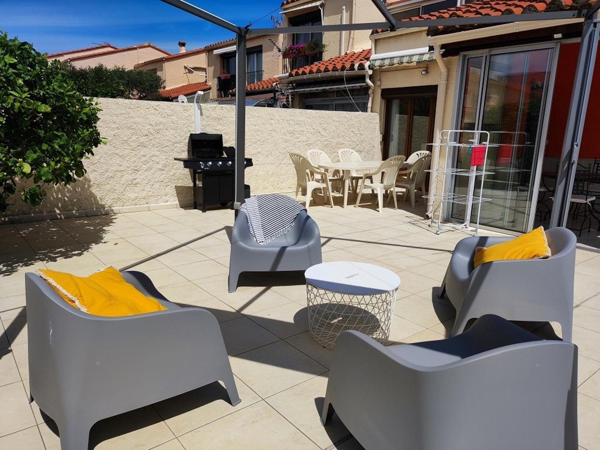 Pavillon 6 Pers A Argeles-Sur-Mer: Piscine, Clim, Parking, Wifi, Proche Plage - Fr-1-776-5 Esterno foto